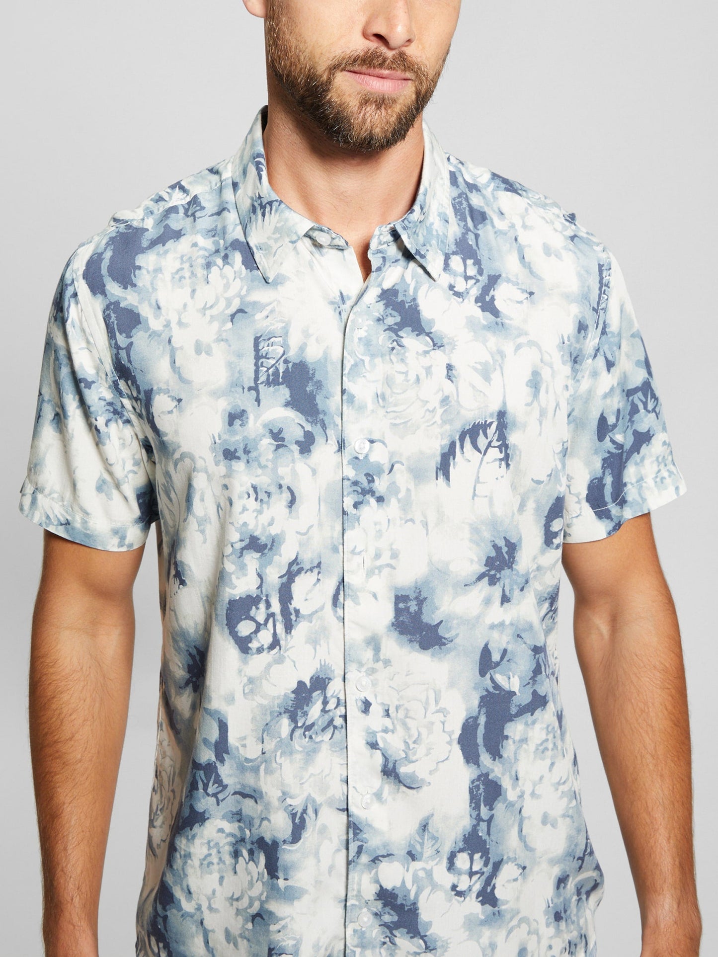 SS WAYCO SATEEN FLORAL SHIRT