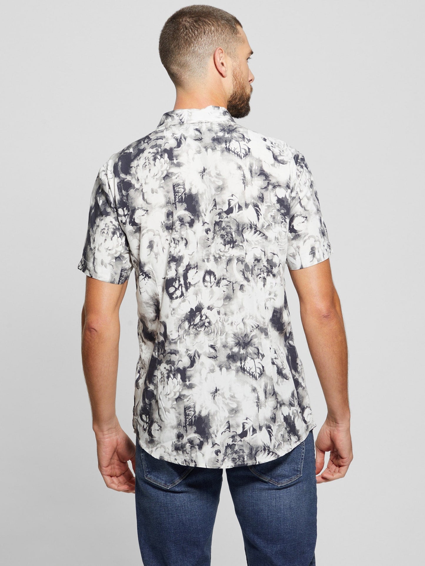 SS WAYCO SATEEN FLORAL SHIRT