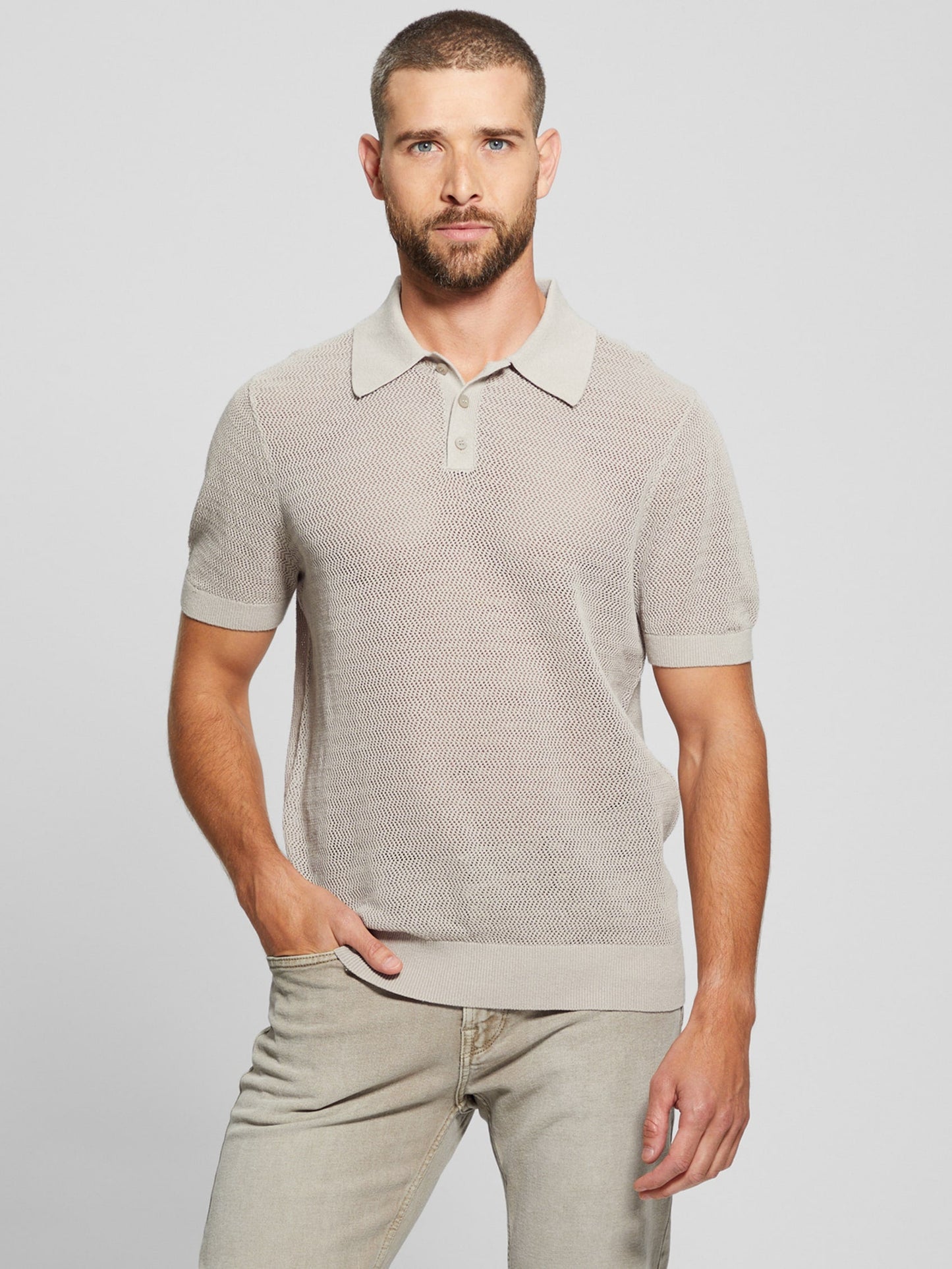 SS OPEN HERRINGBONE ERIC POLO