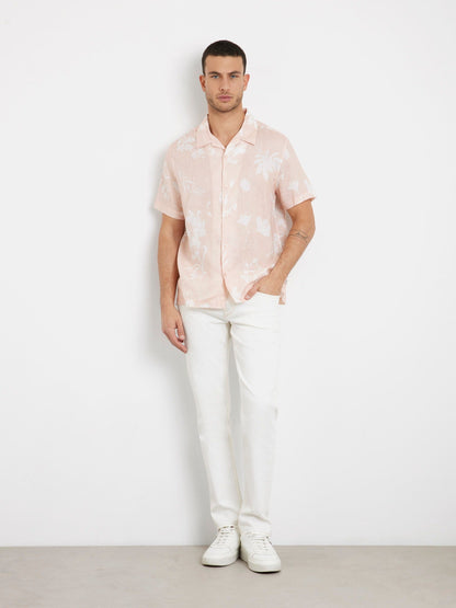 SS ISLAND LINEN CUTOUT SHIRT