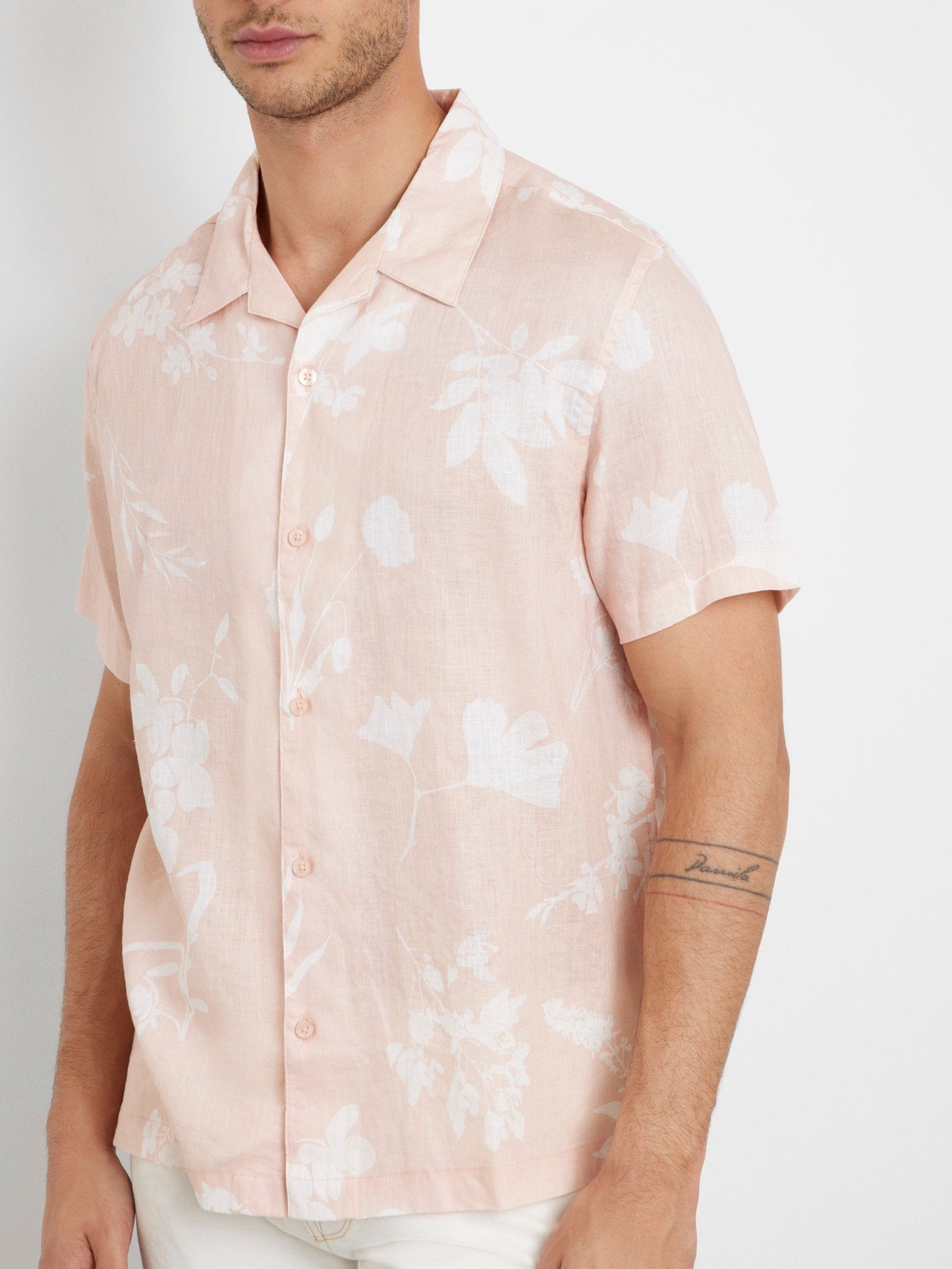 SS ISLAND LINEN CUTOUT SHIRT