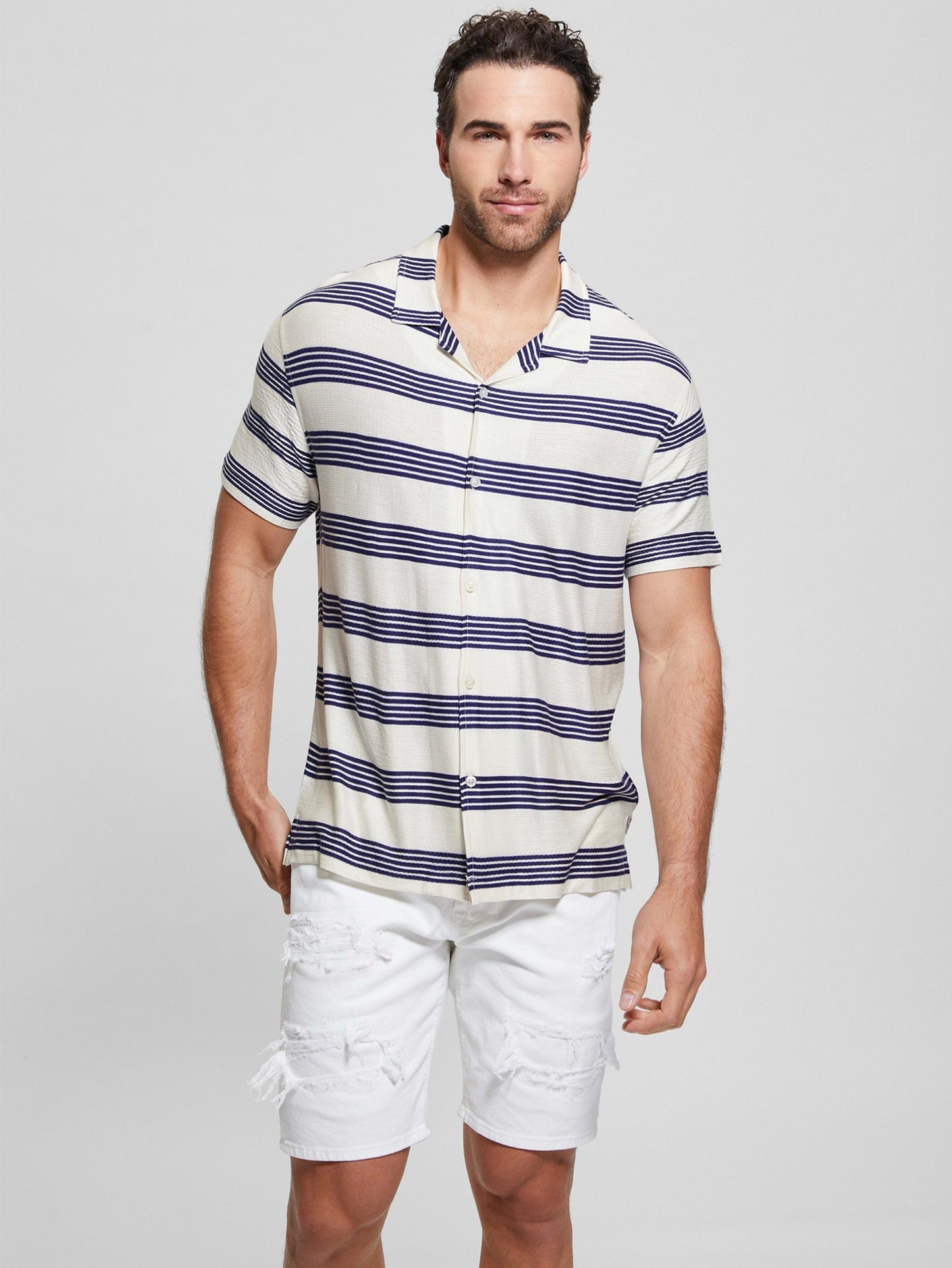 SS ZUMA STRIPE KNIT SHIRT