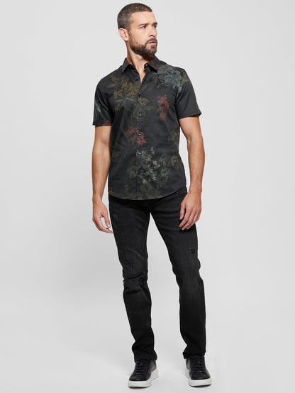 SS LUXE DARK FLORAL SHIRT