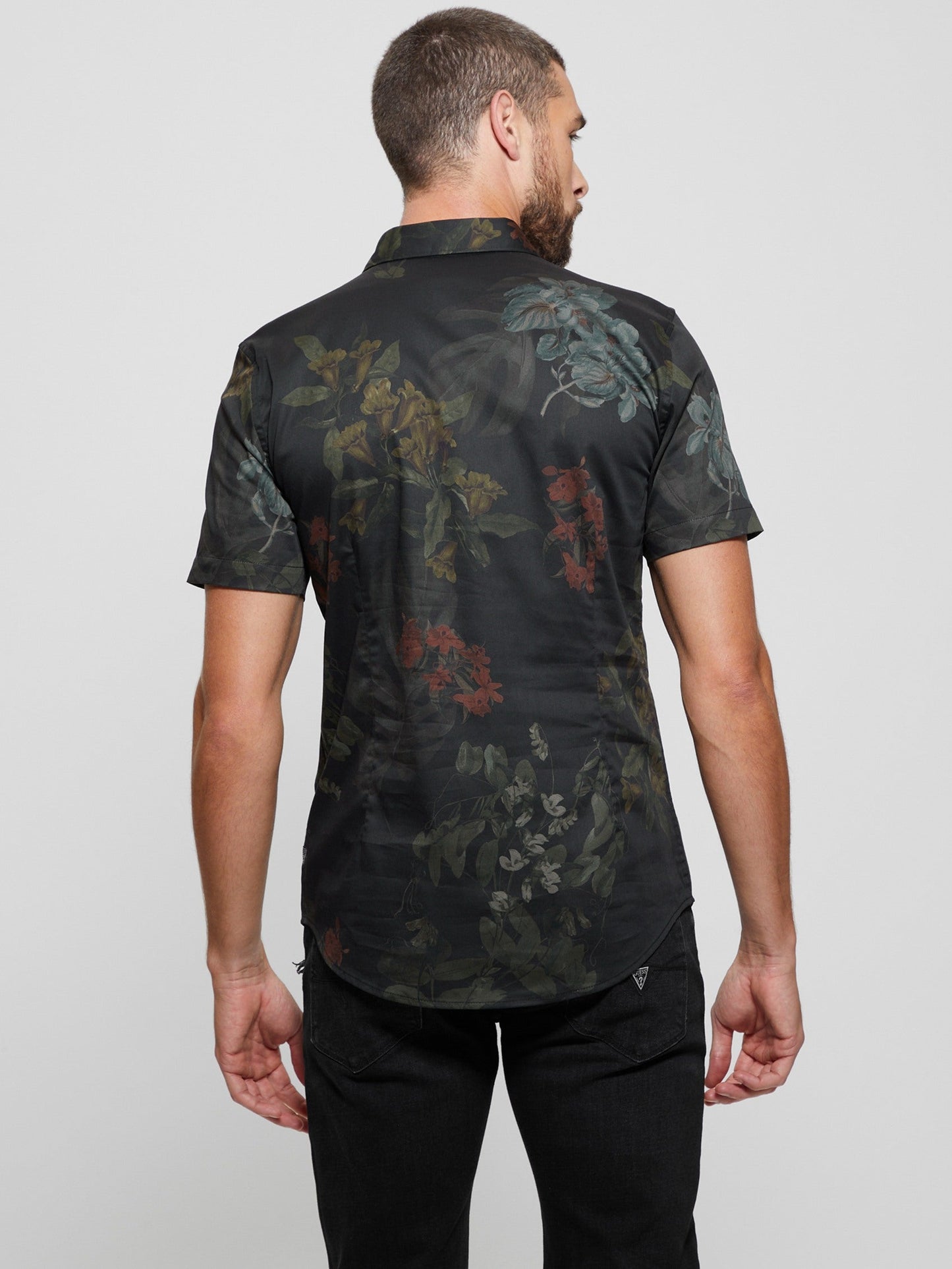 SS LUXE DARK FLORAL SHIRT