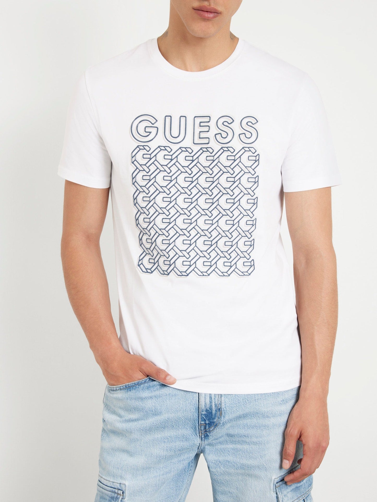 SS CN GUESS G CHAIN TEE