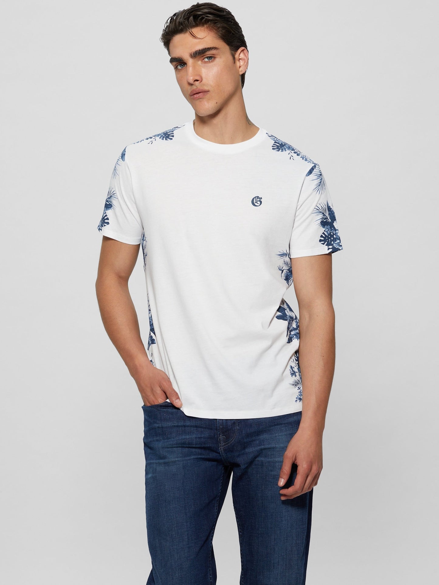 SS BSC WATERCOLOR PALMS TEE