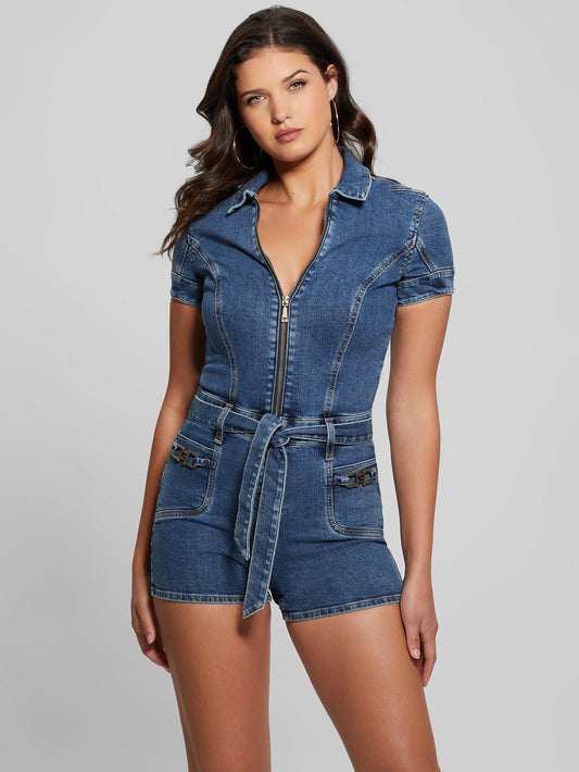 SS DEANA DENIM ROMPER