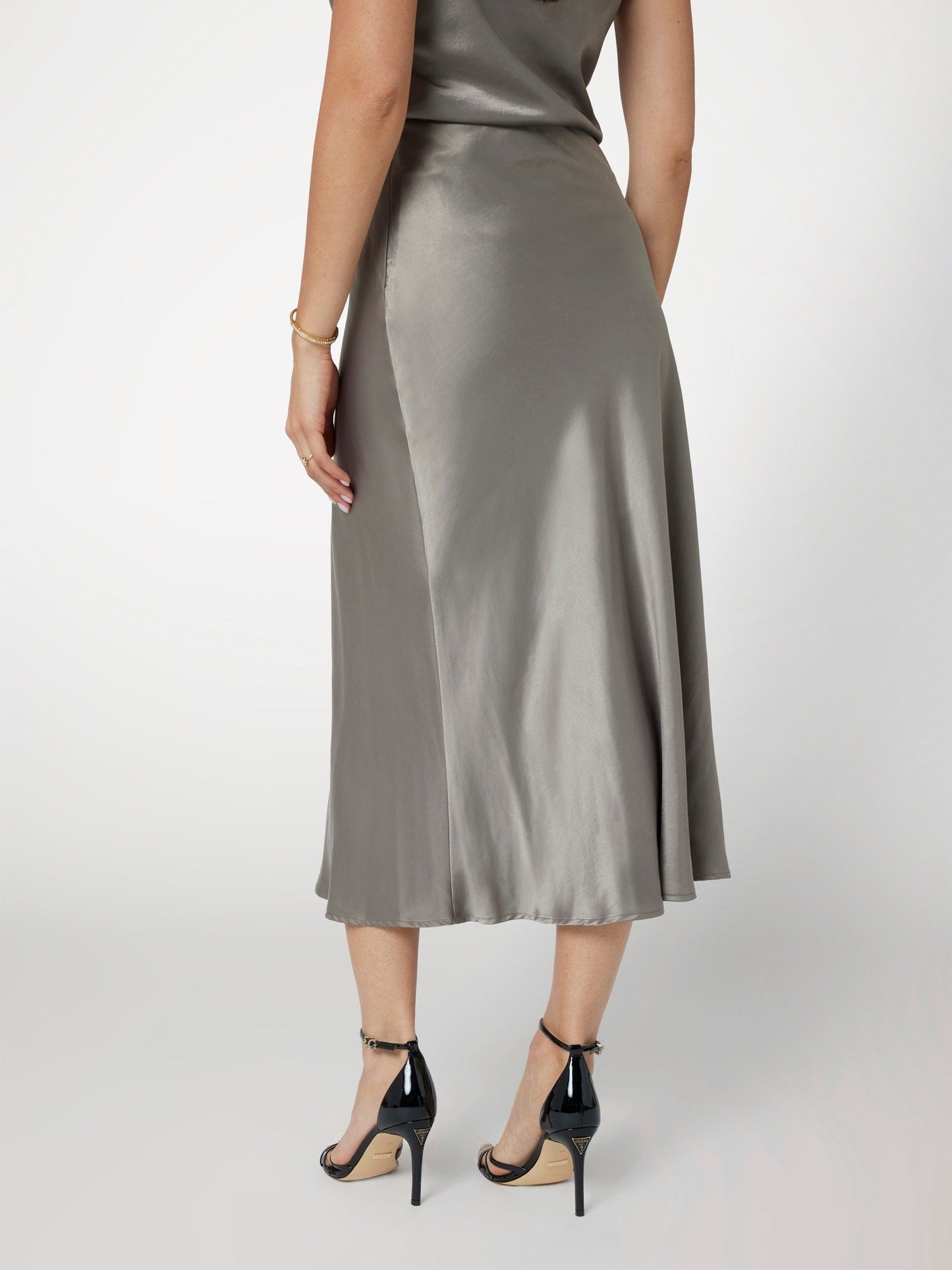 ANASTASIA LONG SATIN SKIRT